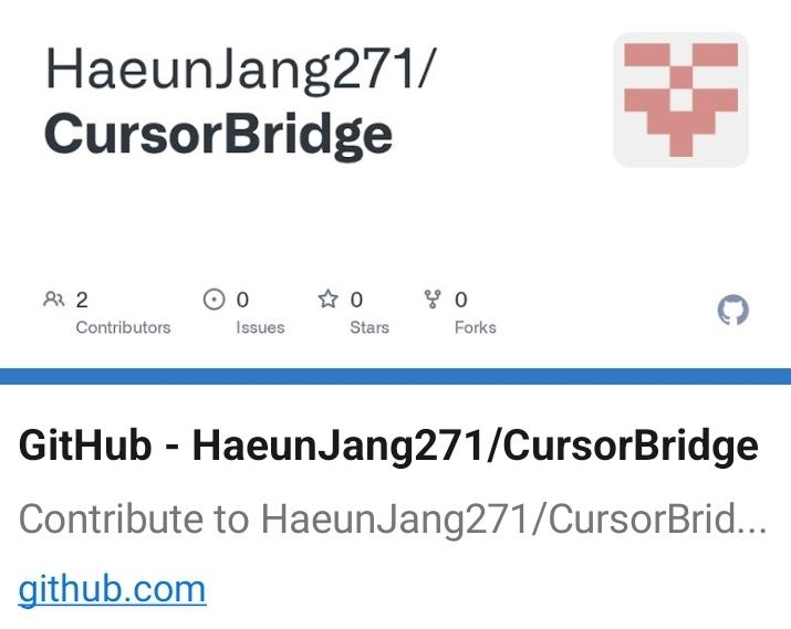 CursorBridge 화면
