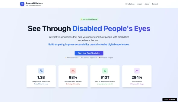 Accessibility Lens 화면