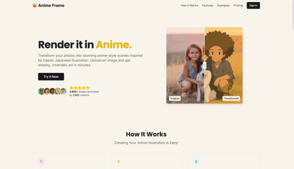 Anime Frame 화면