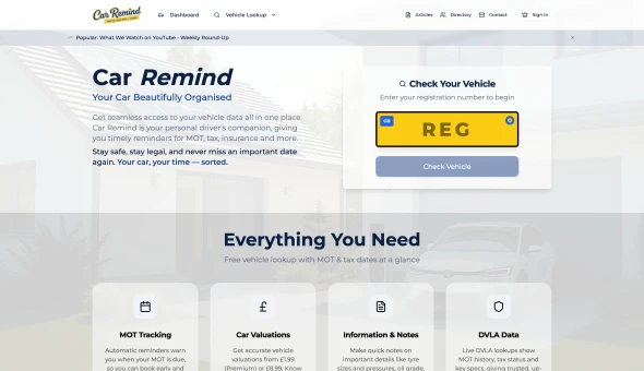 Car Remind — Smarter Car Ownership, Simplified for 2025 화면
