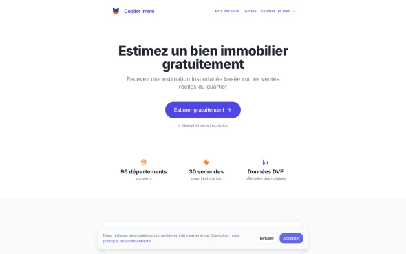 Copilot Immo 화면