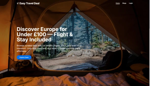 Easy Travel Deal 화면
