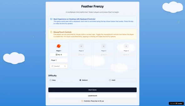 Feather Frenzy 화면