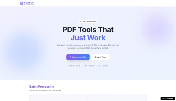 Flux PDF Studio 화면