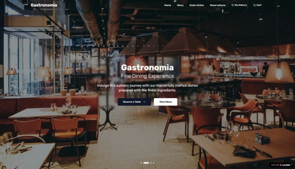 Gastronomia 화면