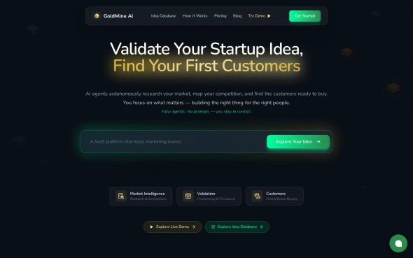 GoldMine AI 화면