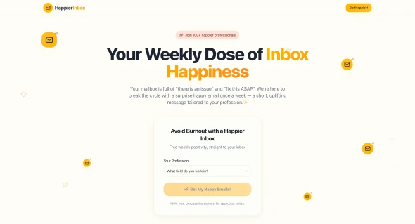 Happier Inbox 화면