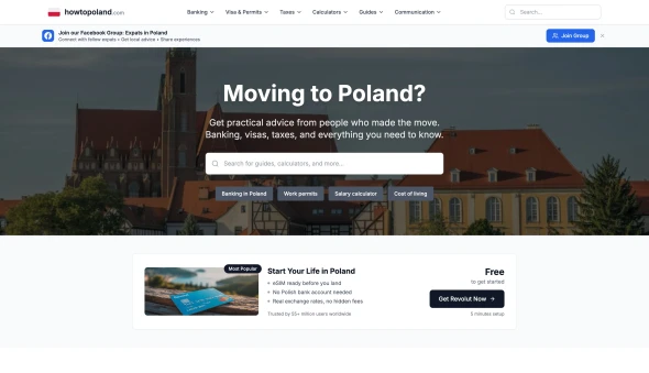 HowToPoland.com 화면