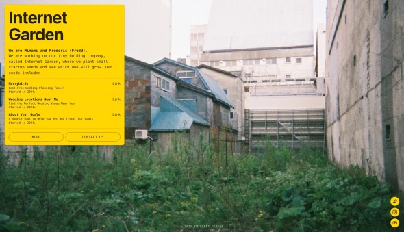 Internet Garden 화면