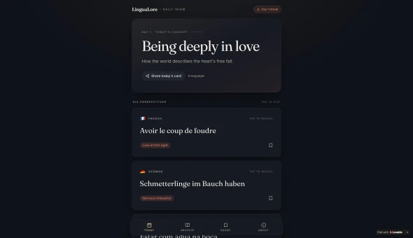 Languages lover 화면