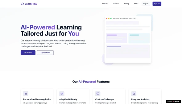 LearnFlow 화면