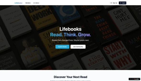 LifeBooks 화면