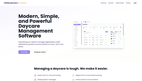 Little Learners Connect 화면