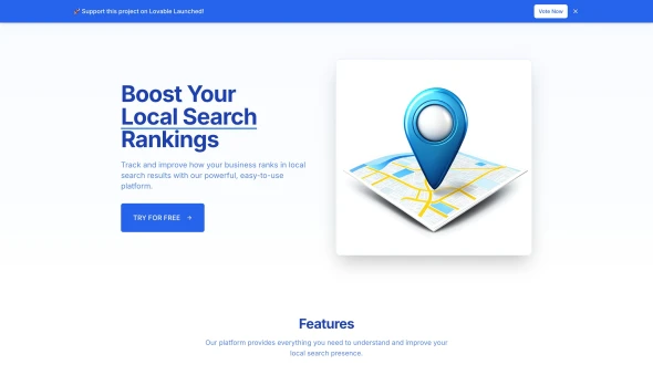 Local SEO Rank 화면