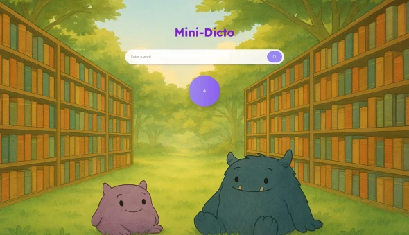 Mini Dicto 화면