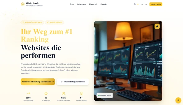 Olivier Jacob Website & SEO Freelancer Hamburg Schnelsen & Niendorf 화면