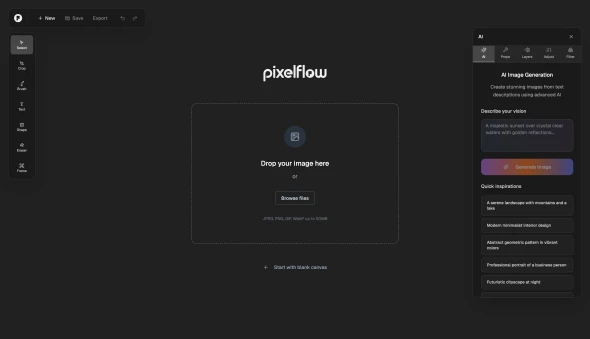 Pixelflow 화면