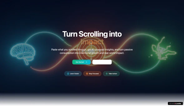 Scroll action 화면