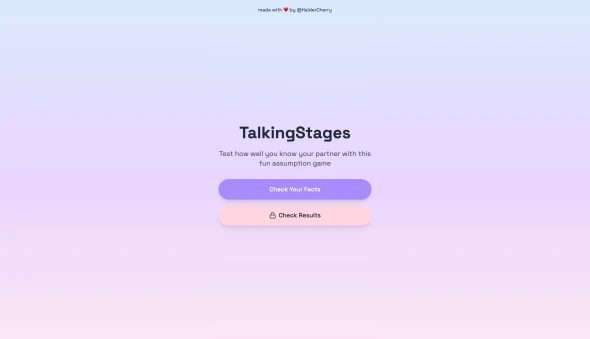TalkingStages 화면