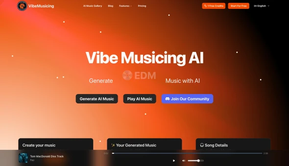 Vibe Musicing AI 화면