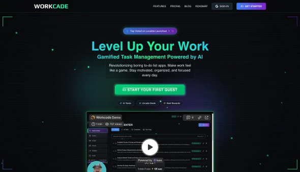 Workcade 화면