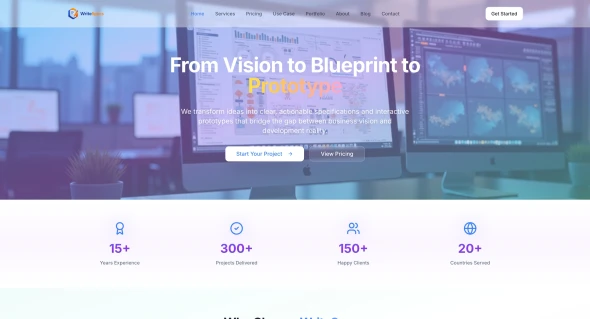 WriteSpecs 화면